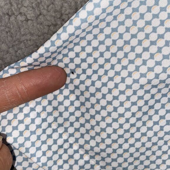 Mizzen + Main Leeward   Mens XL Polka Dot Shirt  Trim Fit Stretch - Picture 4 of 10